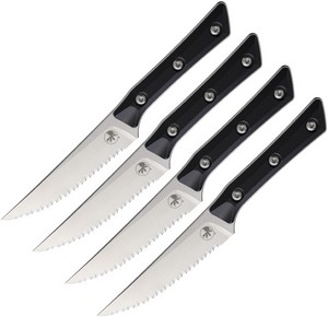 MCT360012SETBK Microtech 4.5 Inch Steak Knife Set Black G10